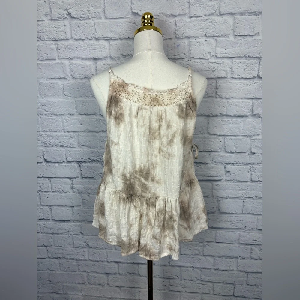 NWT Aerie Boho Babydoll Tie Dye Tank Top Lace Crochet size S - Picture 5 of 7